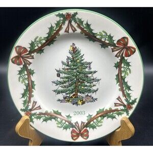 Spode Christmas Tree Round 2003 Annual Collector Plate 65th Anniversary